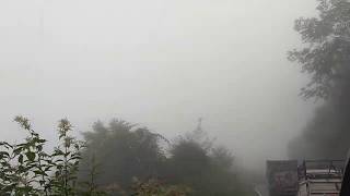 A Foggy weather on Midway from Paro to Thimpu, Bhutan