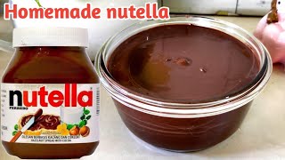 Homemade nutella DENGAN BAHAN INI MUDAH DAN BISA BIKIN NUTELLA SENDIRI