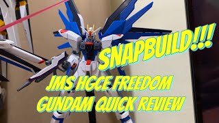 JMS HGCE FREEDOM GUNDAM REVIEW | SNAPBUILD!!!!