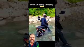 Scooty Par Sourav Joshi Ka Off-Road Romanch😱😳😱#shorts #souravjoshivlogs #trendingshorts #virlshorts