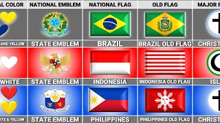 Indonesia vs Brazil vs Philippines - Country Comparison