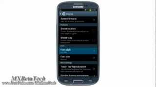 Samsung Galaxy S3 : How To Change Font Type and Size