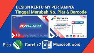 TEMPLATE KARTU MY PERTAMINA DI MICROSOFT WORD & COREL X7  ~FREE FILE~