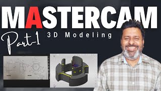 How to create 3d Solid Model In Mastercam 2024| Mastercam solid tutorials