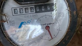 When your sprinklers turn on, This happens at the meter.