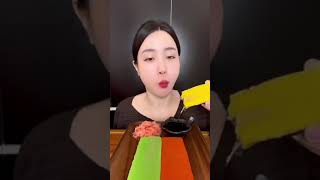 Ăn cá trích trứng cùng e nha ạ #mukbang #monngonmoingay #fruitsong #amthuc #cooking #childhoodfavori