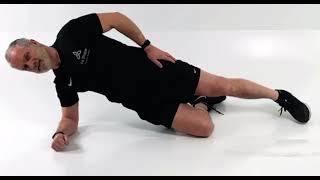 Side plank leg raise on knee