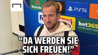 Kane freut sich für seine Kinder: Endlich ein Ball mit Sternen 😊😉 | FC Bayern 9:2 Dinamo Zagreb