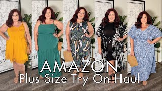 Amazon Summer Dress Try on Haul - Size 18 | Curves, Curls and Clothes