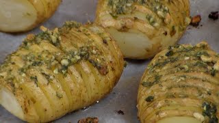 Hasselback Potatoes With Garlic Recipe