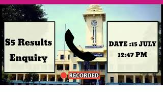 S5 Results Enquiry Kerala University | University Exam News