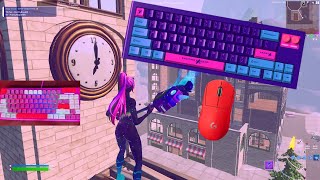 DUSTSILVER D84 Mechanical Keyboard ASMR Chill🤩Satisfying Gameplay Keyboard😴Fortnite 360 FPS Smooth