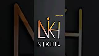 Nikhil name into brand logo 🔥👑 || comment your name 🥇#shorts #logo #viral