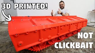 BIG 3D PRINTED TANK - IT ROLLS!!