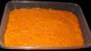 Pilipili Kali Ya Kusaga Ya Kukaanga (Extremely Hot Carrot Chilli  Sauce)