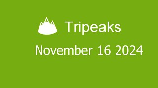 Microsoft Solitaire Collection - Tripeaks - November 16 2024