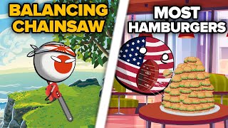 The Most Ridiculous World Records Countryballs | Countryballs Animation