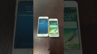 iPhone 6 on iOS 8 vs iPhone SE on iOS 10  boot up test #shorts #iphone6 #ios8 #iphonese #ios10