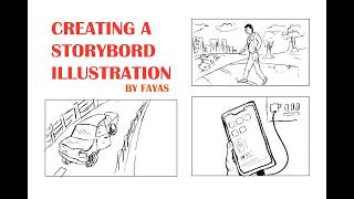 MAKING A STORYBOARD ILLUSTRATION/ HIRE A DESIGNER/ GRAPHIC DESIGNER