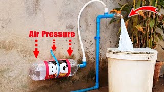 Free electricity | increase pressure in PVC pipes make strong pressure water many peoples  know !!