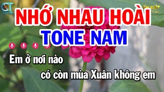 Karaoke Nhớ Nhau Hoài Tone Nam ( Am ) Nhạc Sống Mới Nhất || Karaoke Tuấn Kiệt