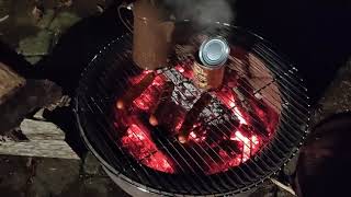 Camp Fire Cookin` with Ken Beam - Deer Dogs on an open fire