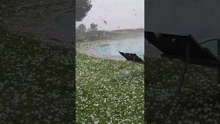 Hell in Hail #hailstorm #weather