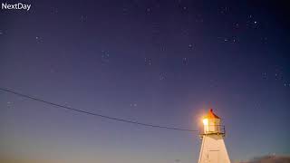 Norway Ålesund Vigra Blimsanden Timelapse Night