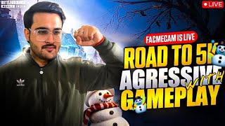 [FACECAM] LIVE WITH ARYA SAIKI😍//AGGRESSIVE GAMEPLAY🤫//ROAD TO 5K❤️// #bgmi #souvikd #livestream