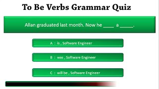 Grammar Quiz To Be Verbs  | Grammar Quiz | English Grammar Test | Grammar Quiz With Answer Explained