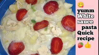 white sauce pasta yummiest &easy recipe 👆 😋😋💯👍