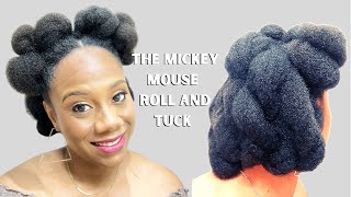 CUTE , FUN NATURAL HAIR STYLE |Mickey Mouse