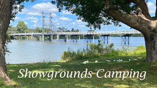 Camping at Maclean Showgrounds, Clarence River Dolphins, Yamba, Budget River Camping, - EP- 58