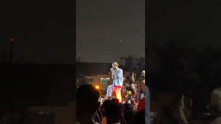 Black Sherif performs unreleased song at uniland concert.