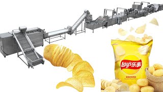 Awesome Automatic Potato Chips Making Machines/Production Plant with URSCHEL chips Cutter