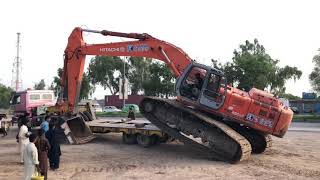 How to load excavator without ramp!!!