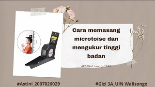 Cara memasang microtoise & mengukur tinggi badan menggunakan microtoise