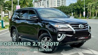 Mỗi Năm Chỉ Di Chuyển 5000km | Fortuner 2.7V Máy Xăng 2017 | Một Chủ Mua Mới