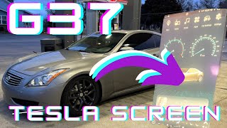 G37 TESLA STYLE Screen Install | Infiniti G37 | #teslascreen #tablet #car #infiniti #howto