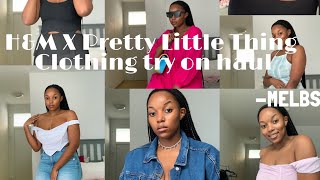 Pretty Little thing x H&M Clothing try on haul (SIZE 10-14) - Melbs