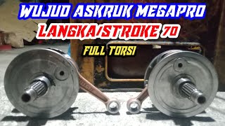 Review Wujud Askruk Megapro Stroke up 70 || langka 70