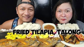 FRIED TILAPIA II TALONG II ITLOG NA MAALAT II MANGGA II MUKBANG II FILIPINO FOOD