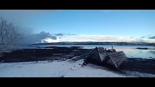 Abandoned fishing boats in Salen Bay, Mull (January 2024)