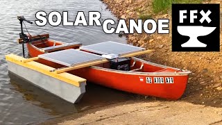 Solar Powered Canoe (solar boat build)