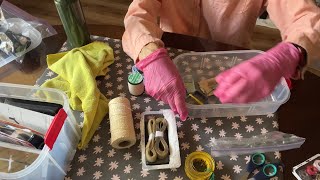 Cleaning Sewing Bin - ASMR