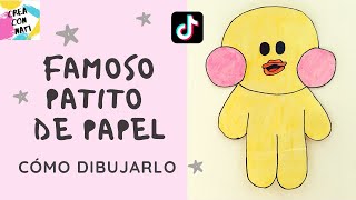 🦆👉🏼 Cómo hacer el famoso PATITO de PAPEL de tiktok - MUY FÁCIL - tiktok PAPER DUCK