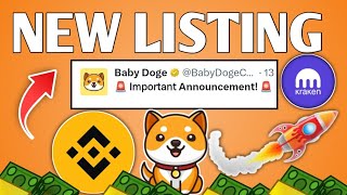 BABY DOGECOIN🤫 CONGRATULATIONS KRAKEN और BINANCE  LIST 😱BRAKING NEWS TODAY PRICE PREDICTION