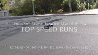 Top Speed test Slash Platinum w/ RC Gear Shop