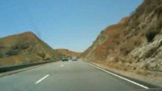 Driving along CA route 91