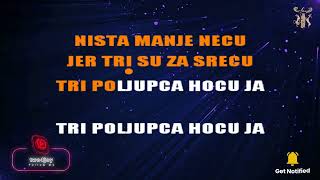 Tri poljupca za srecu - Karaoke version with lyrics